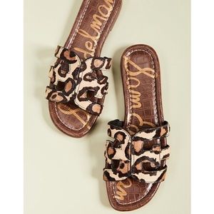 Sam Edelman Bay Cutout Slide Sandal in Leopard